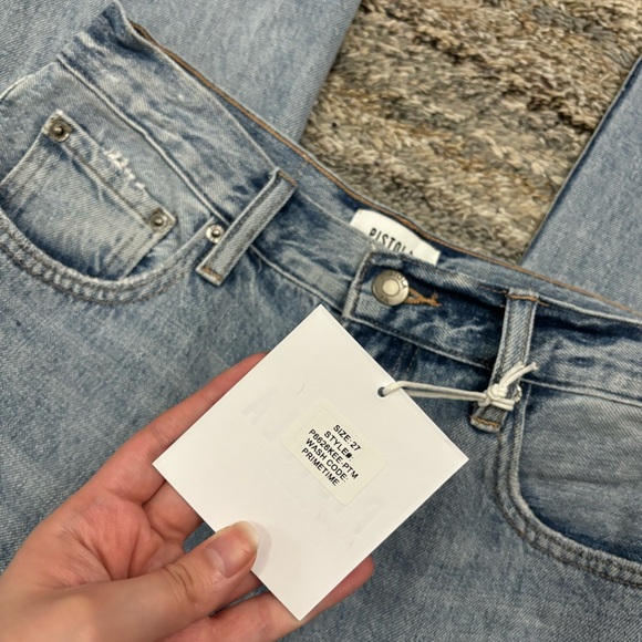 NWT Revolve Pistola Presley High Rise Relaxed Roller Jeans in Primetime Sz 27 - - Picture 7 of 16